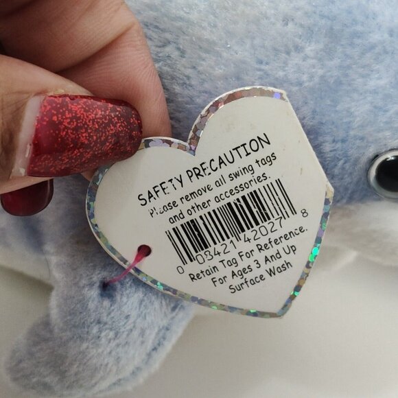 Ty Beanie Babies 2.0 Clipper The Dolphin Stuffed Animal Plush Toy with Hang Tags - Picture 8 of 8